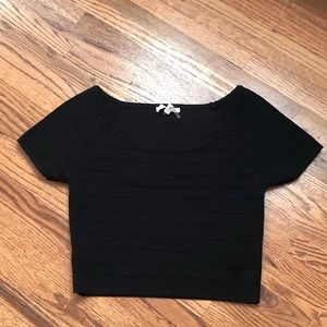 Black crop top